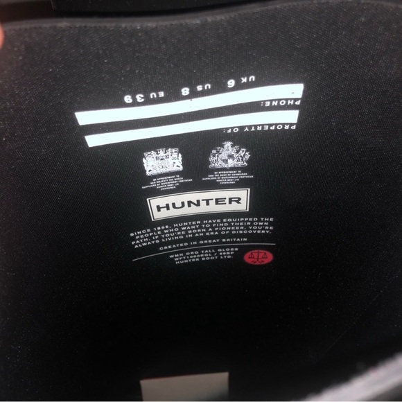 NEW ❤️❤️❤️ Hunter Black Women's Winter & Rain Boots - Picture 4 of 10